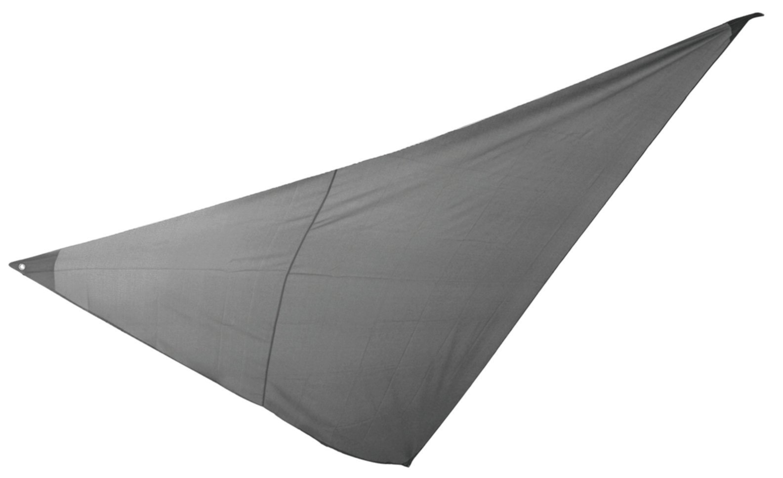 Voile d'ombrage triangle 5 x 5 x 5 m polyester/anthracite