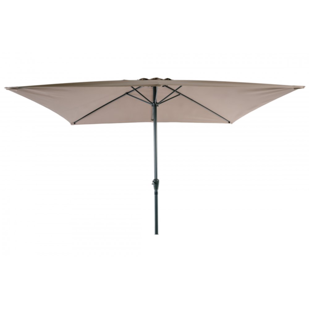 Parasol 2 x 3 m alu marron - ESSENCIEL GREEN