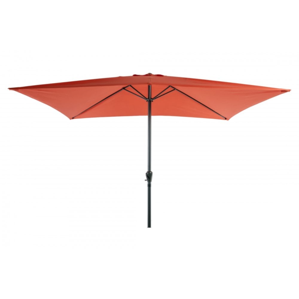 Parasol 2 x 3 m alu orange brulée - ESSENCIEL GREEN