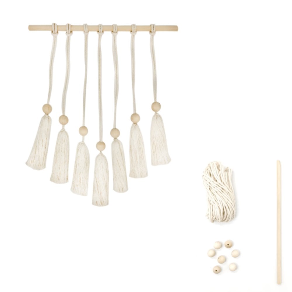 Kit suspension murale macramé à fabriquer naturel - HOMEA