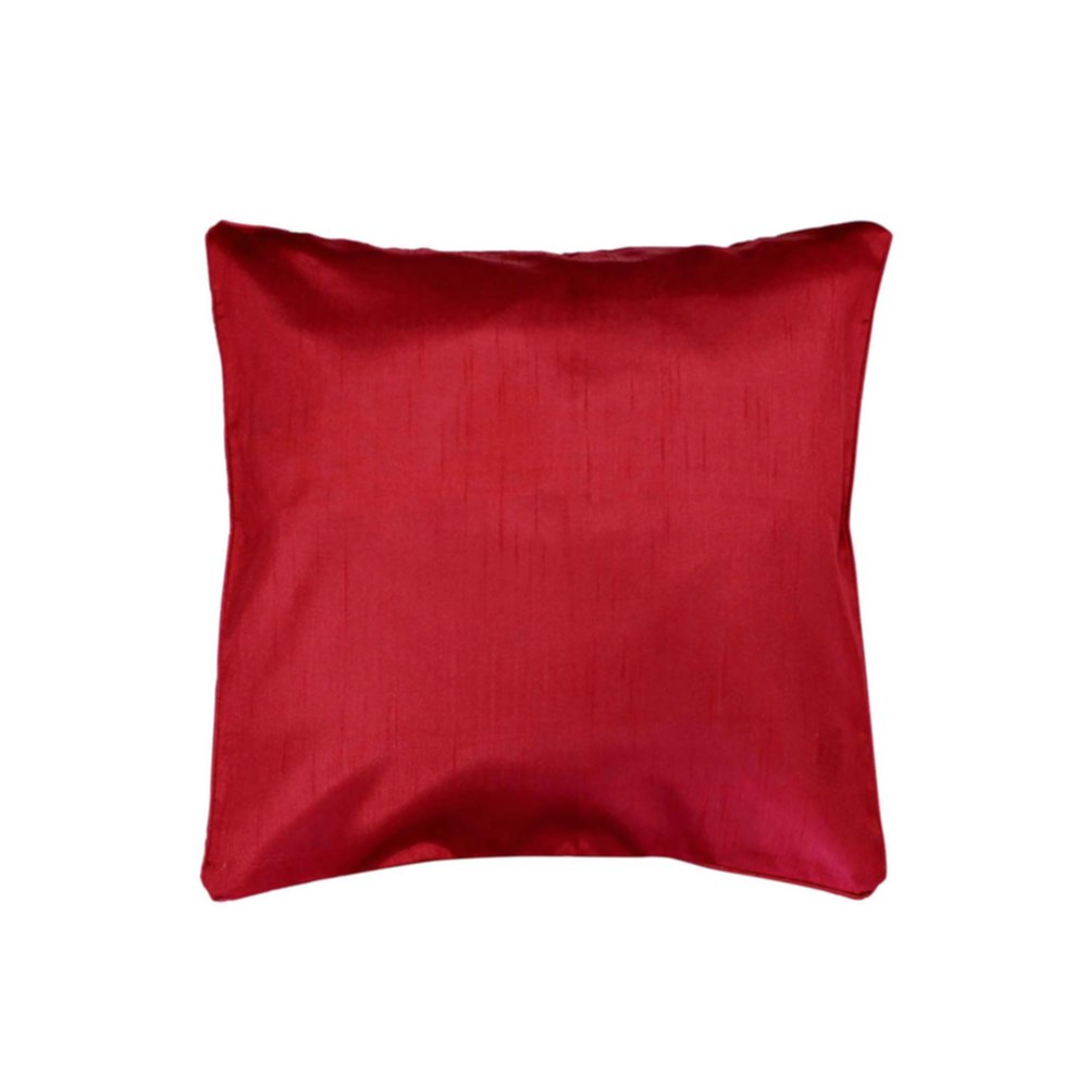 Housse de coussin Shana unie rouge - D.D'INTERIEUR