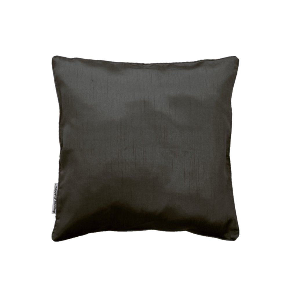 Housse de coussin Shana unie anthracite - D.D'INTERIEUR