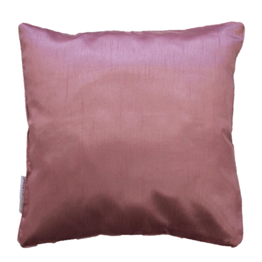 Housse de coussin Shana unie rose - D.D'INTERIEUR