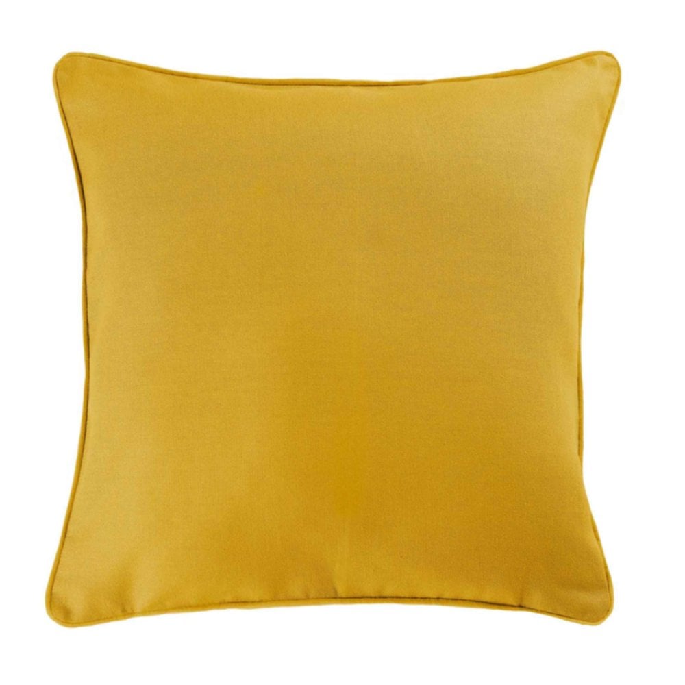 Coussin passepoil Panama 40 x 40 cm jaune - D.D'INTERIEUR