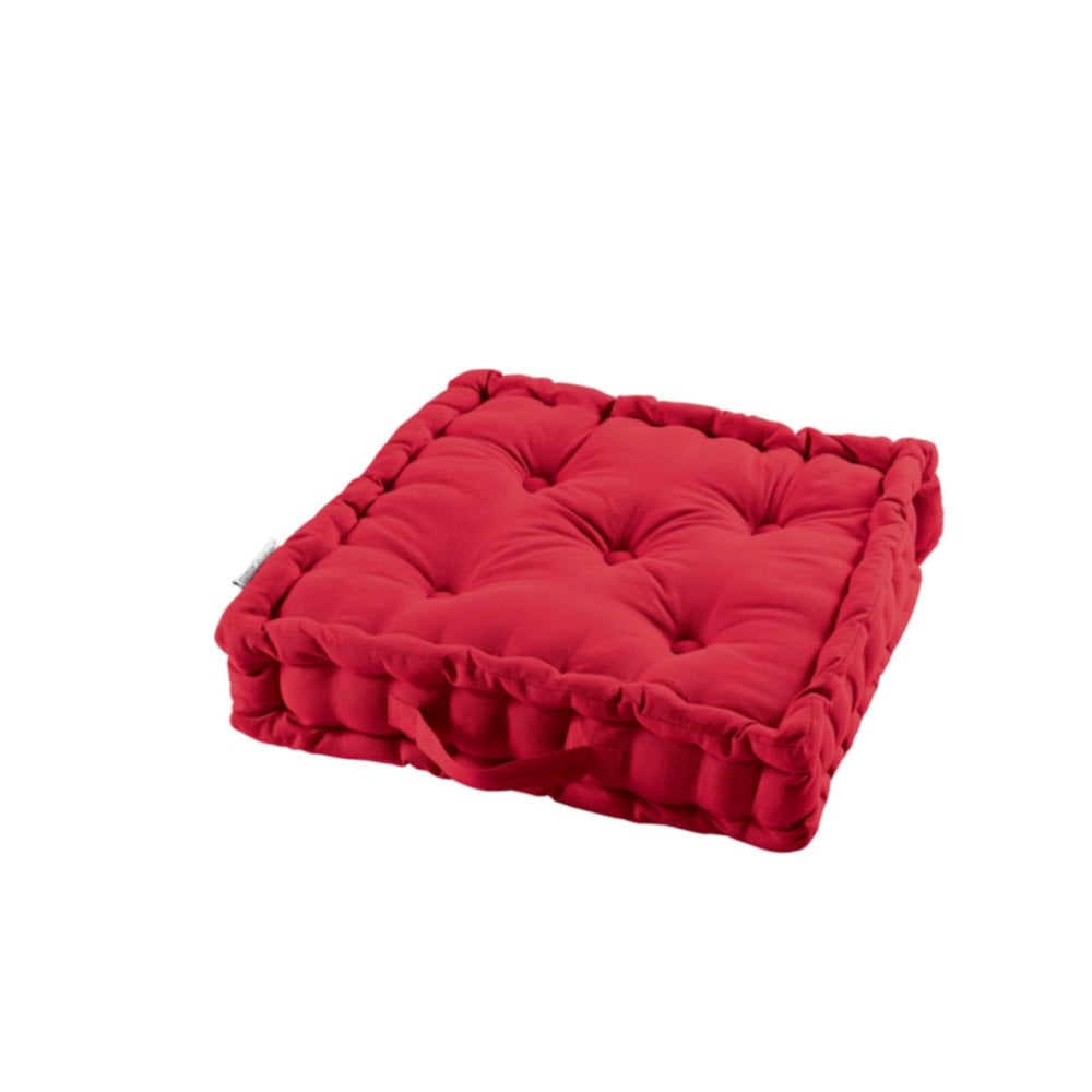 Coussin de sol Panama 45 x 45 cm rouge - D.D'INTERIEUR