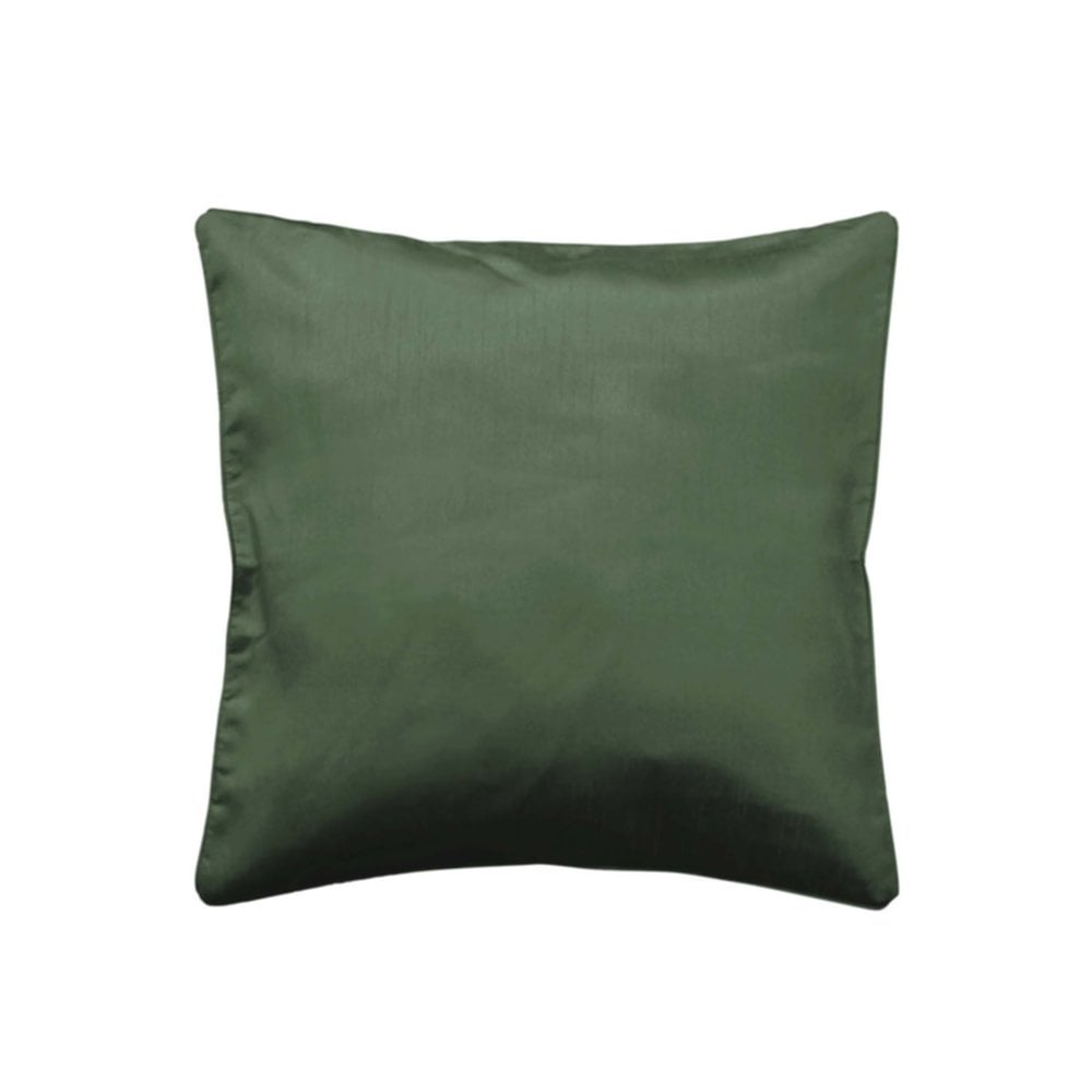 Housse de coussin Shana unie kaki - D.D'INTERIEUR