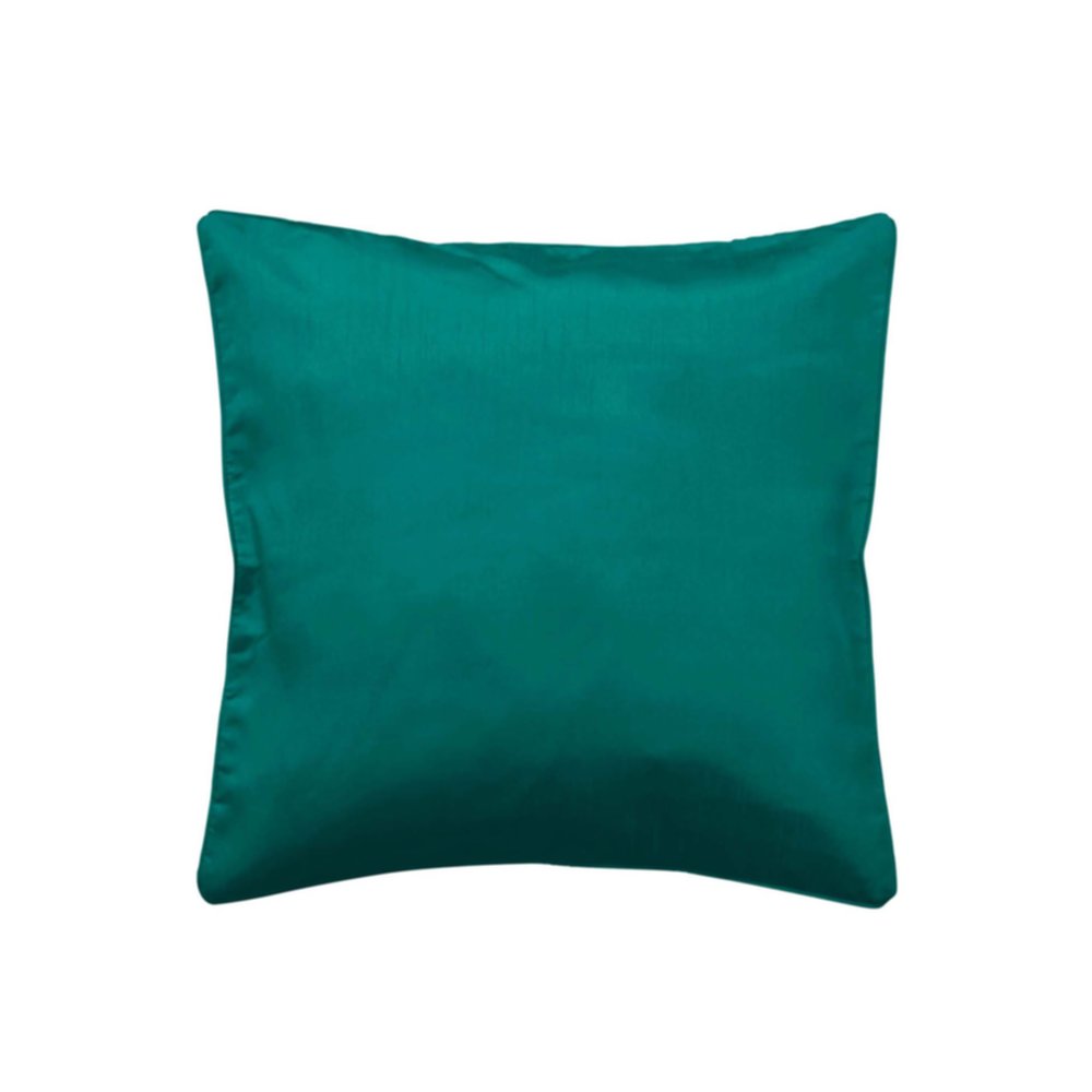 Housse de coussin Shana unie emeraude - D.D'INTERIEUR