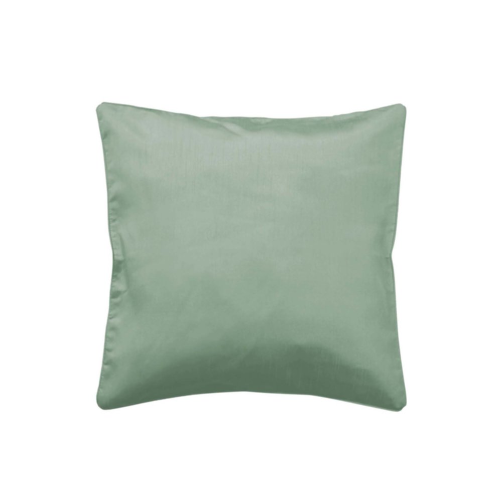 Housse de coussin Shana unie vert sauge - D.D'INTERIEUR