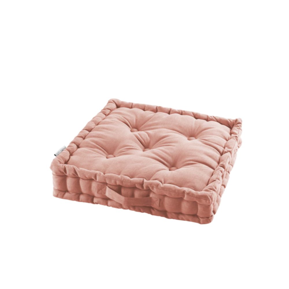 Coussin de sol Panama 45 x 45 cm rose poudré - D.D'INTERIEUR