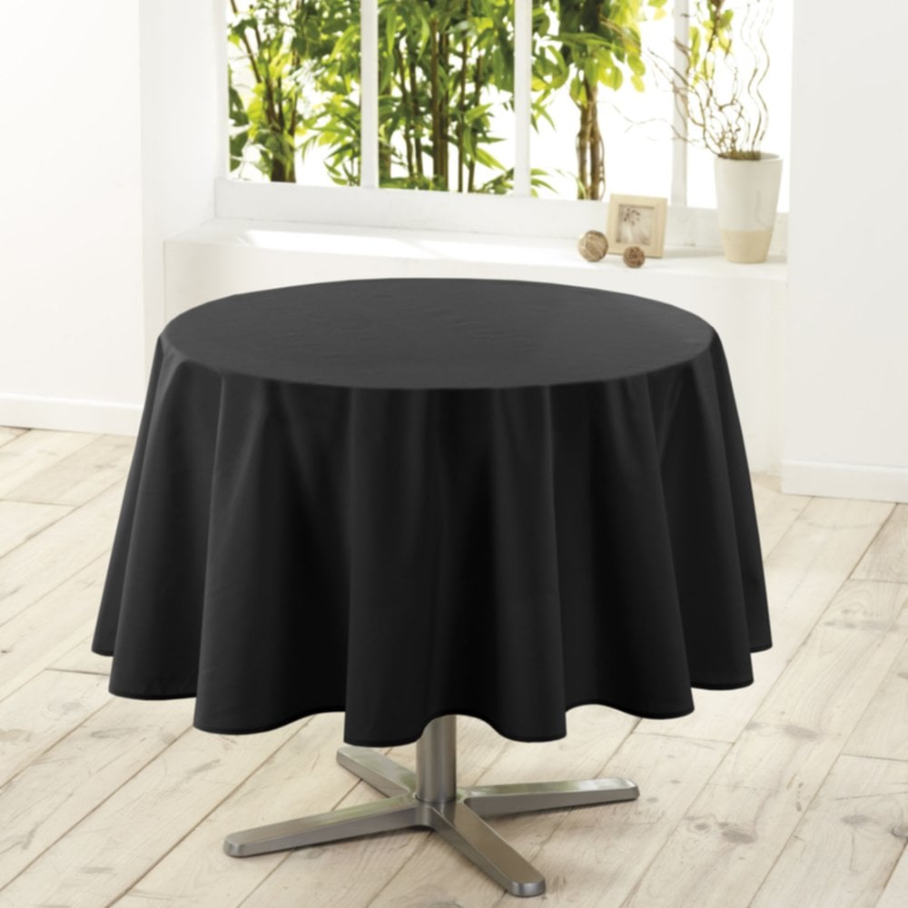 Nappe ronde Ø180 cm Essentiel noir - D.D'INTERIEUR