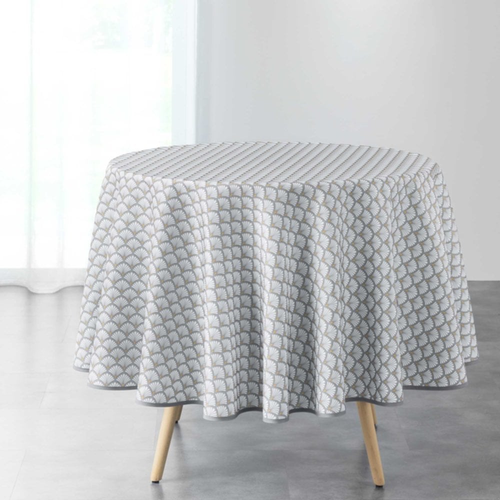 Nappe ronde Ø180 cm Artchic blanc - D.D'INTERIEUR