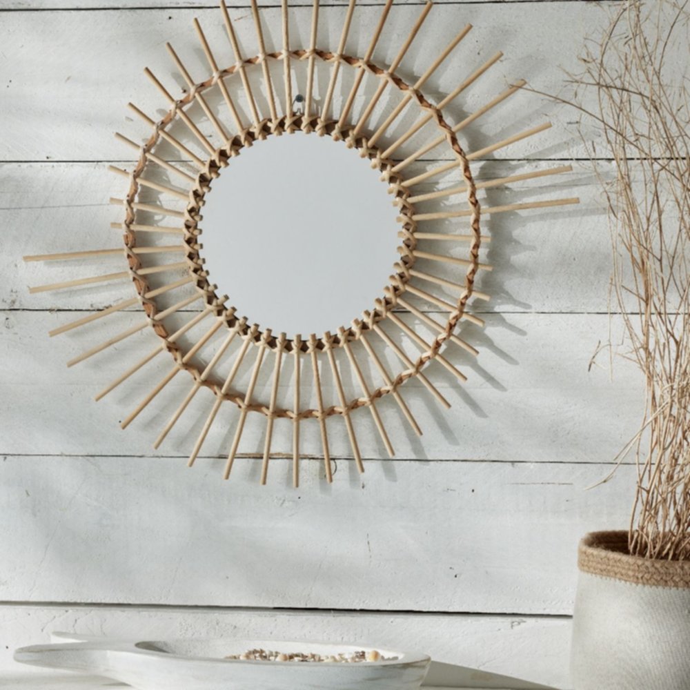 Miroir Soleil Beach House Ø40 cm naturel - TODAY 