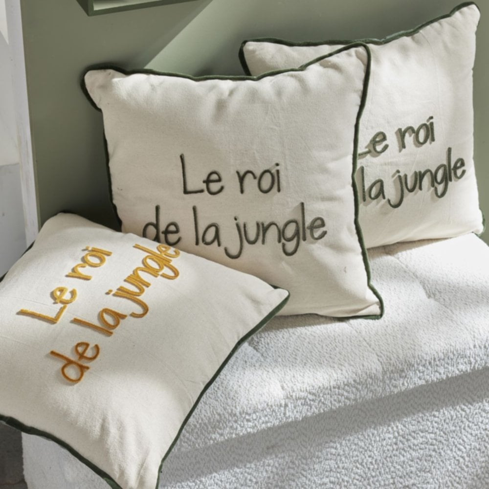 Coussin Le roi de la jungle 40 x 40 cm coton - TODAY