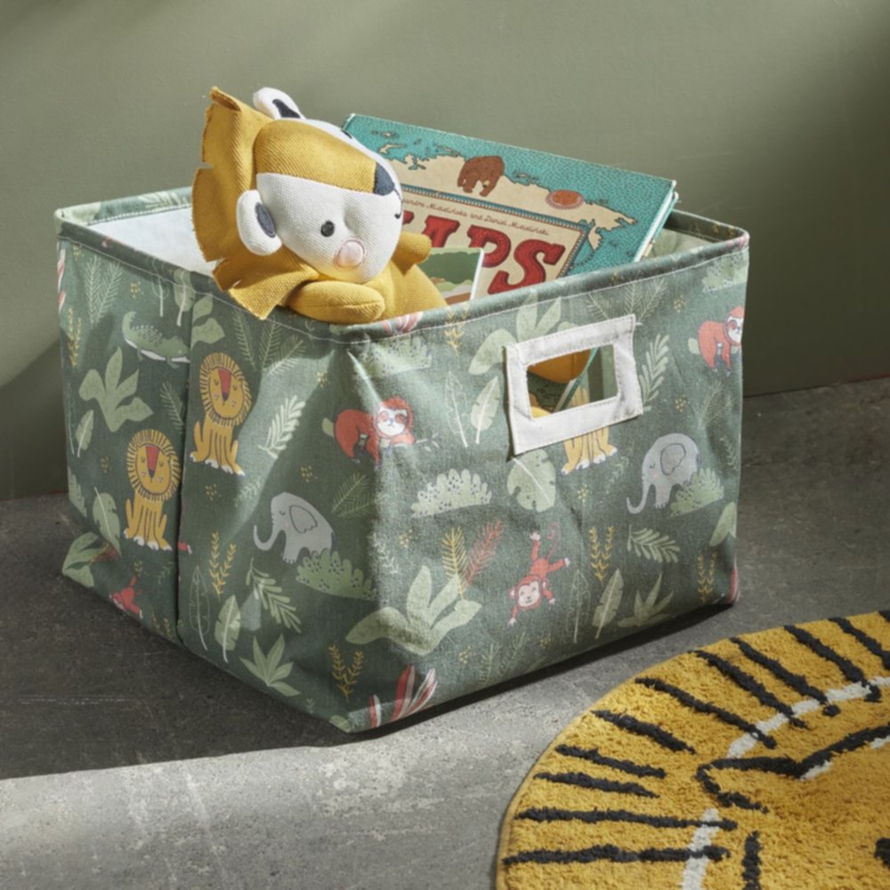 Rangement rectangle Le roi de la jungle 42 x 27 x 38 cm - TODAY