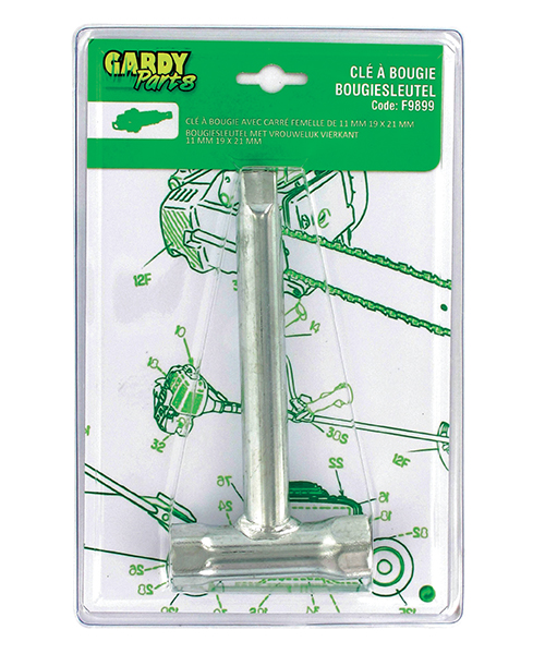 Clé à bougie avec carré femelle 11 mm - GARDY PARTS