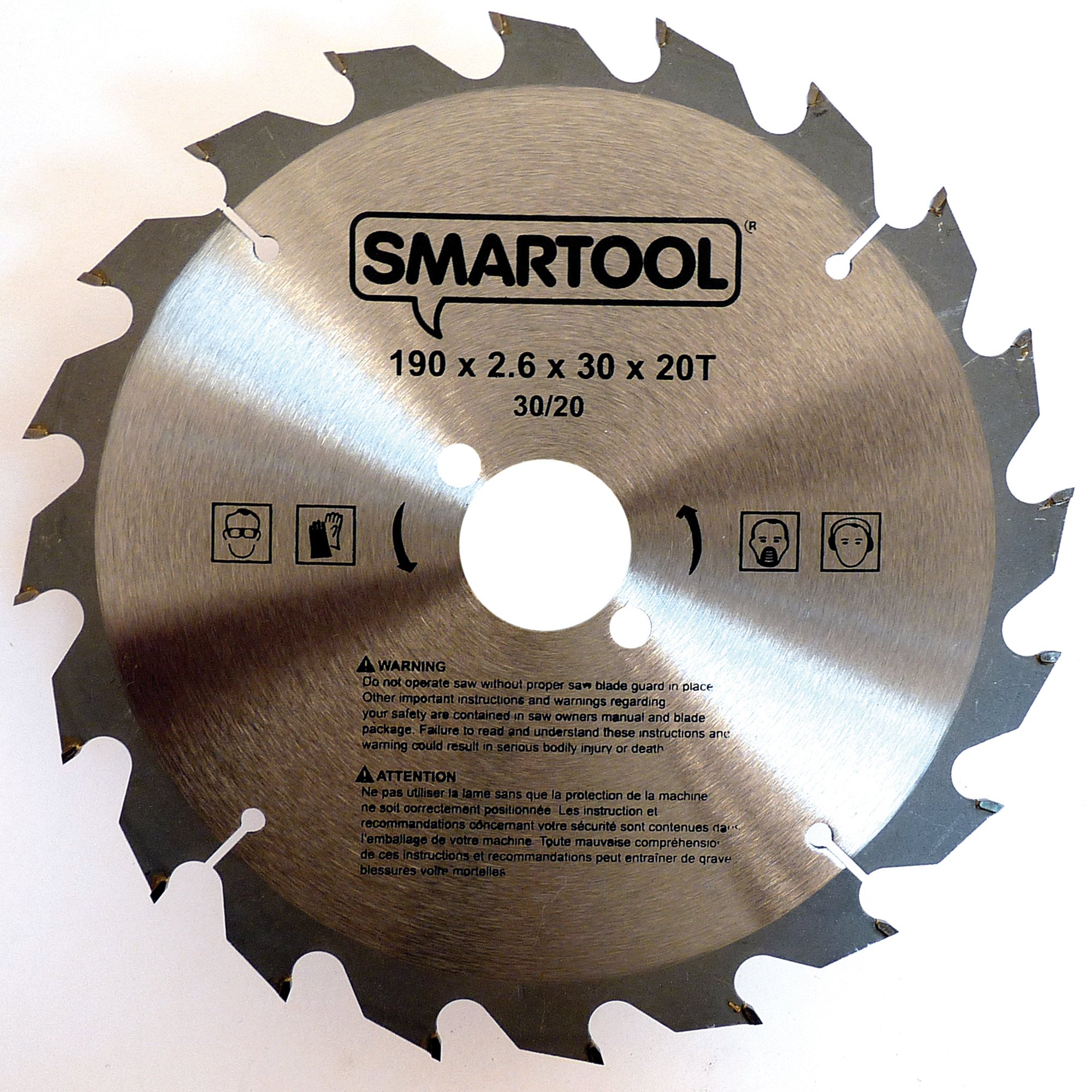 Lame Scie TCT Bois 190mm Al 30