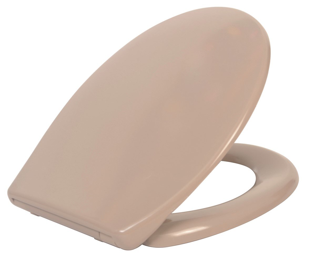 Abattant WC Slowclip taupe brillant - INVENTIV