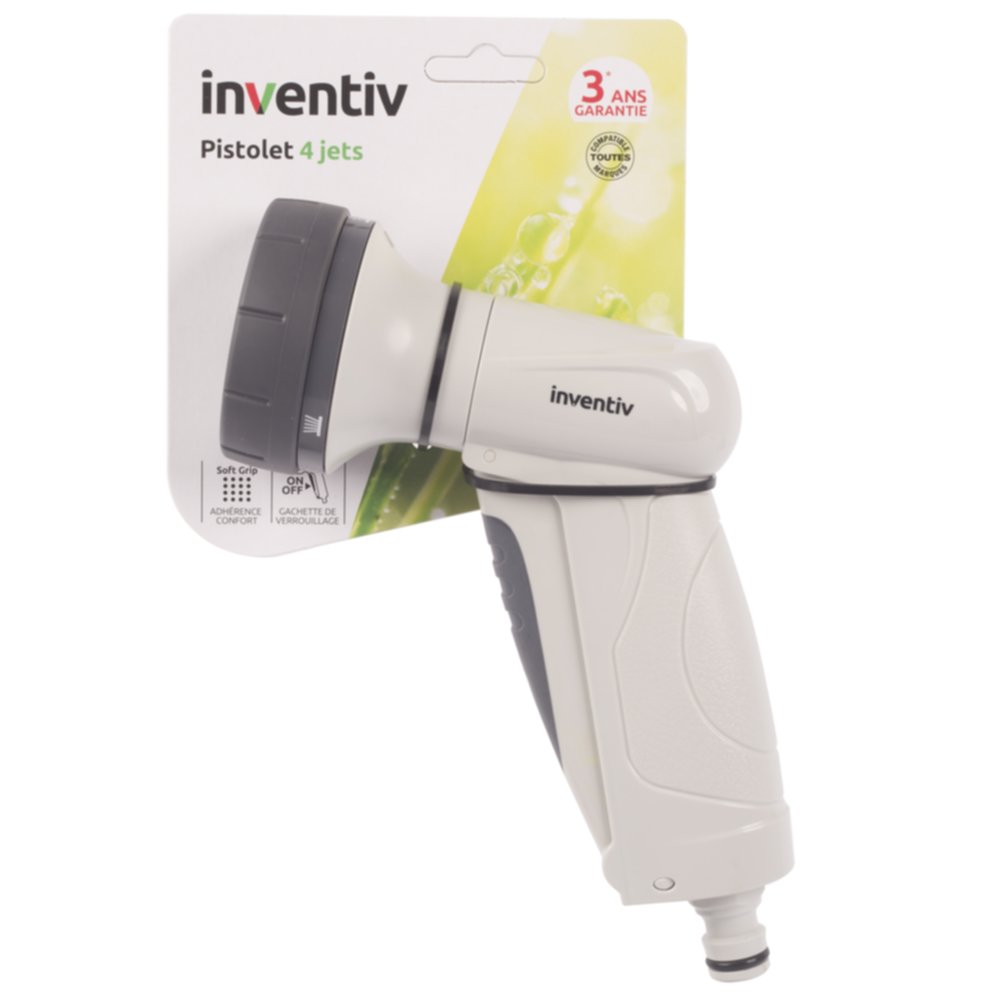 Pistolet d'arrosage 4 jets - INVENTIV