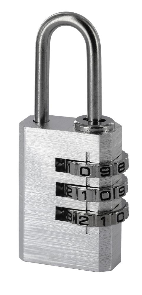 Cadenas à 3 Codes Aluminium 20mm - INVENTIV