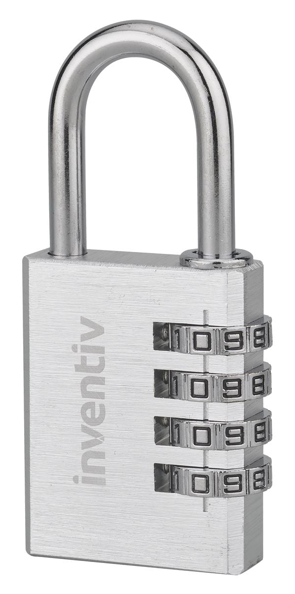 Cadenas à 3 Codes Aluminium 40mm - INVENTIV