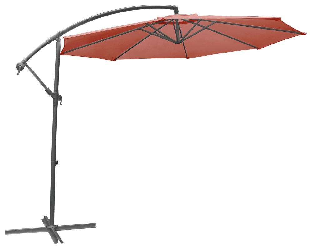 Parasol déporté Alto3 Ø3m brique - INVENTIV