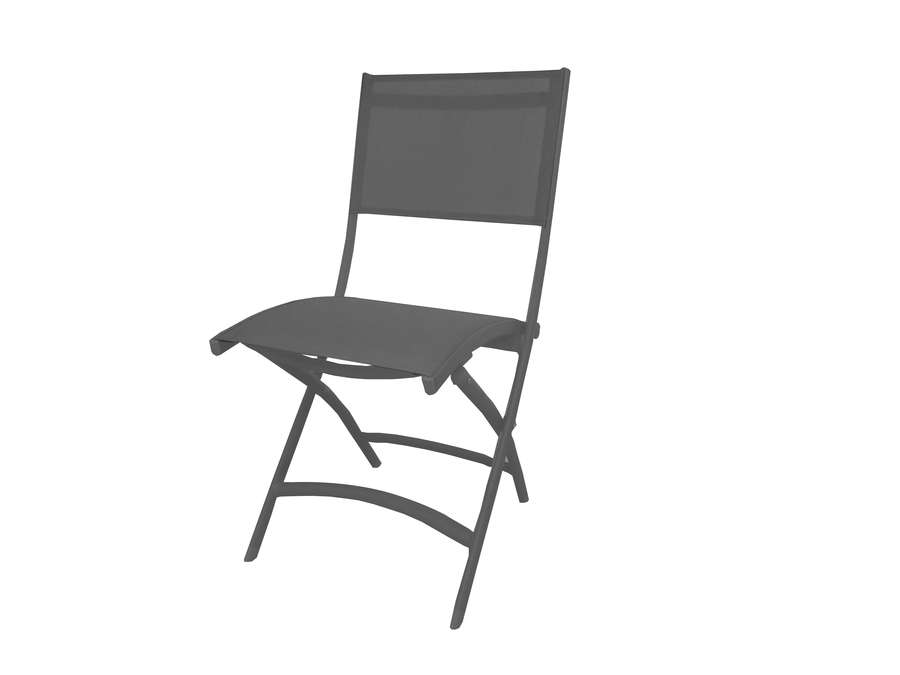 Chaise pliante Pop alu/tixline 46x60x89cm anthracite PLICOSA - INVENTIV