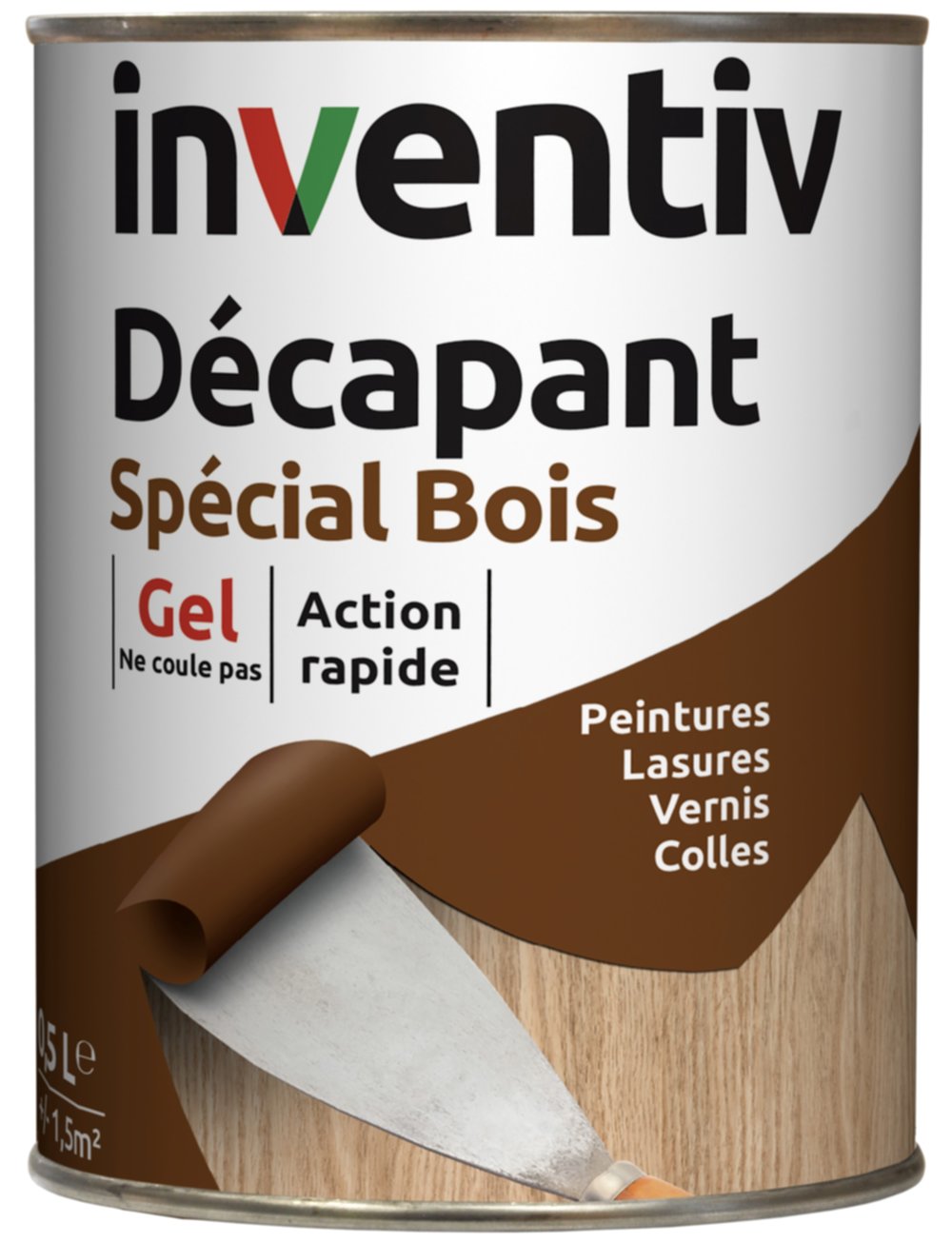 Décapant gel spécial bois 0,5 L - INVENTIV