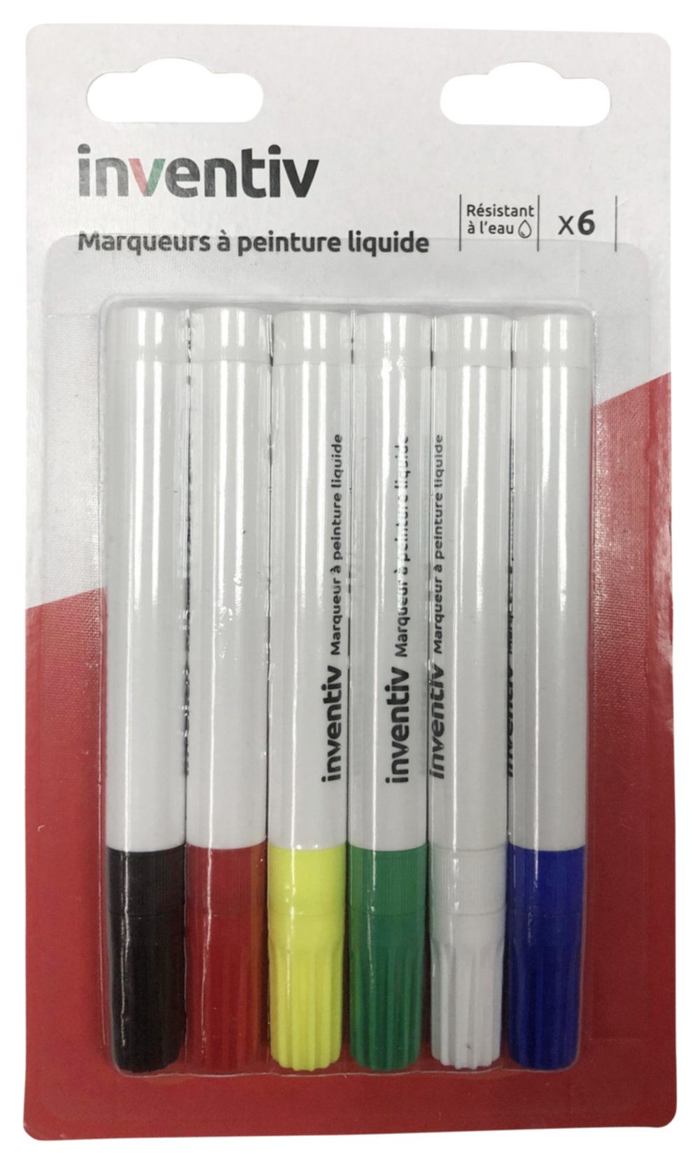 6 marqueurs peinture liquide - INVENTIV