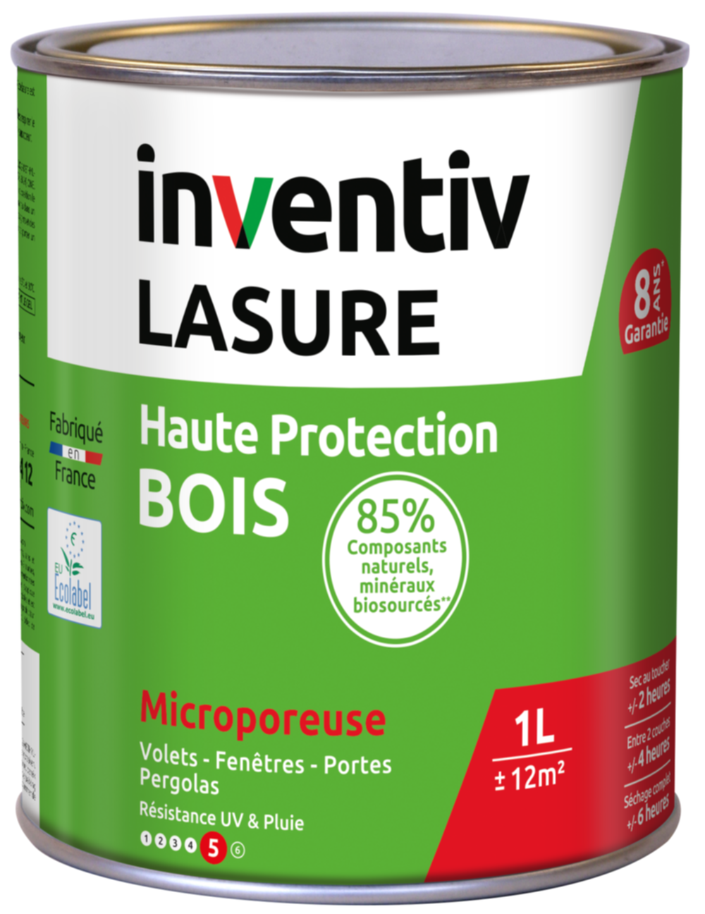 Lasure Bio 8 ans chêne clair 1 L - INVENTIV