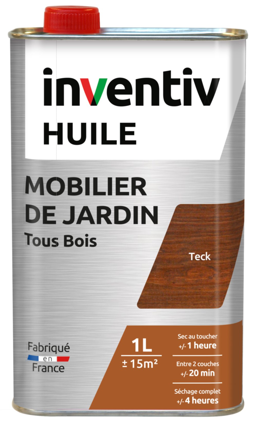 Huile mobilier extérieur teck 1 L - INVENTIV