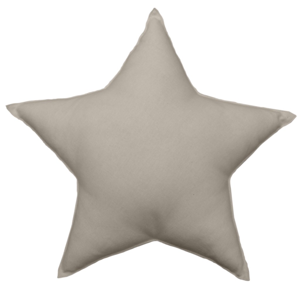 Coussin décoratif Étoile 40 x 40 cm beige - DECOSTARS