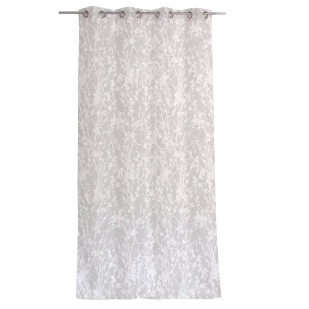 Voilage Kyoto Devore 140 x 240 cm blanc - DECOSTARS