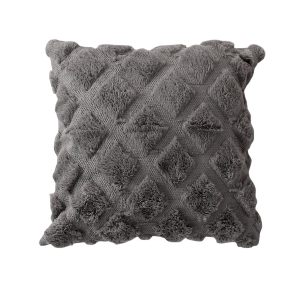 Coussin déhoussable Karellis 40 x 40 cm gris - DECOSTARS