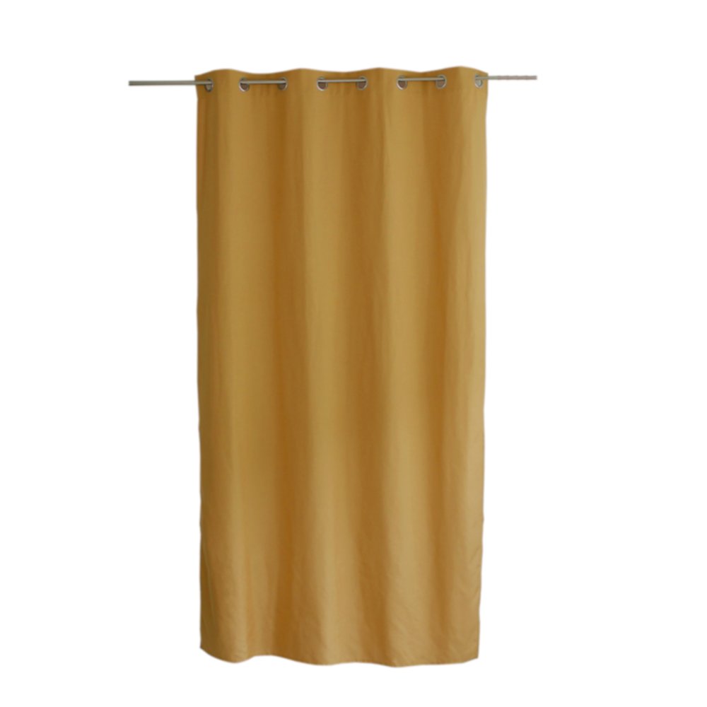 Rideau polyester Stella  135 x 240 cm jaune - DECOSTARS
