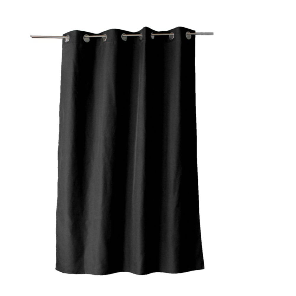 Rideau polyester Stella 135 x 180 cm noir - DECOSTARS