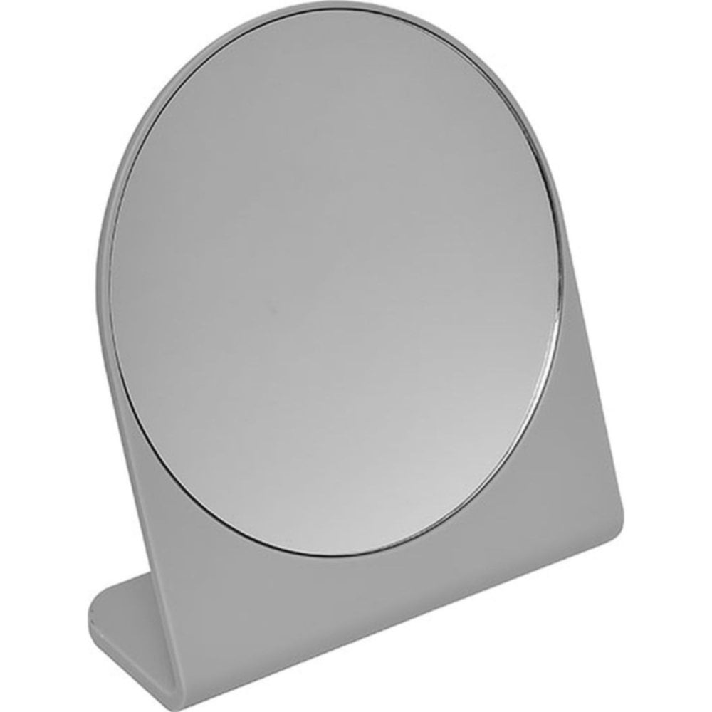 Miroir sur pieds rond 1 face gris - TENDANCE