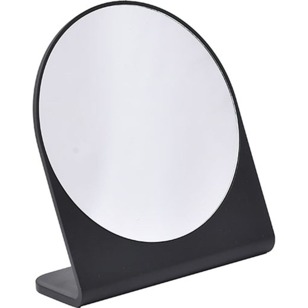 Miroir sur pieds rond 1 face noir - TENDANCE