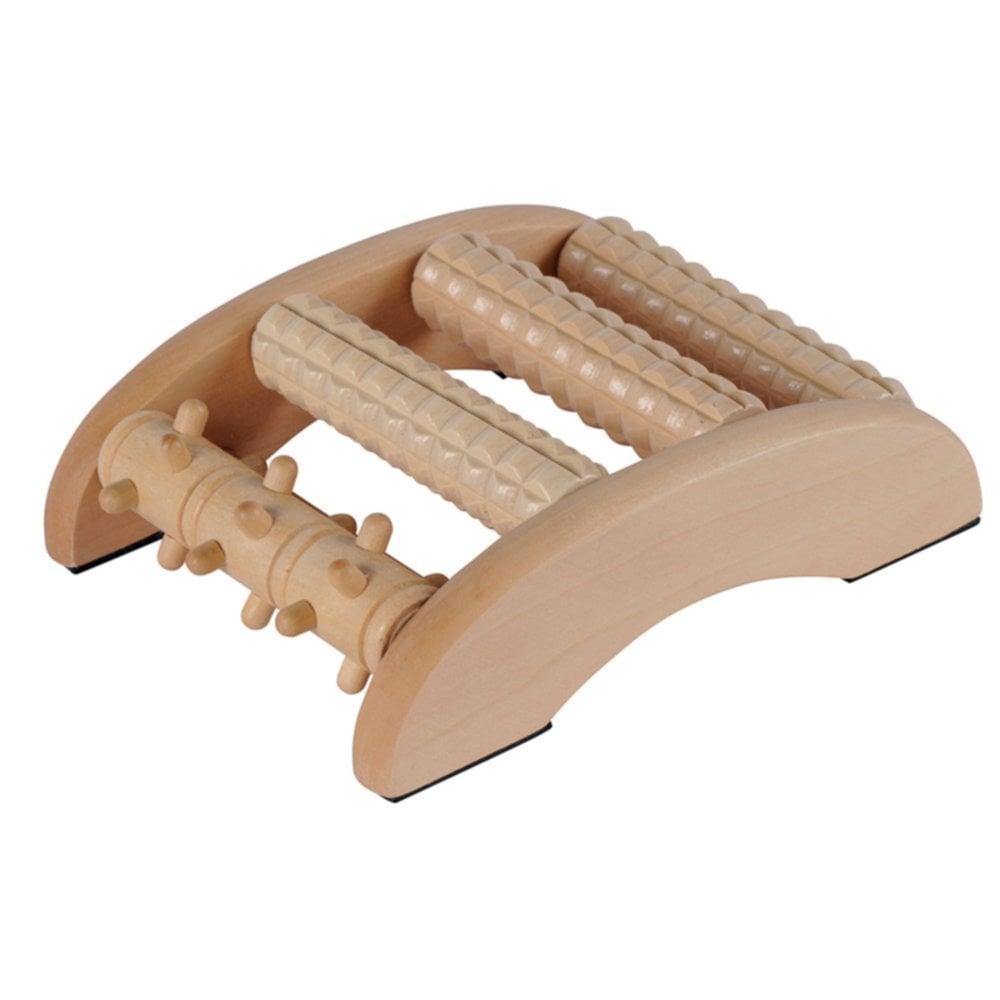 Masseur 4 rouleaux pour pieds en bois - TENDANCE