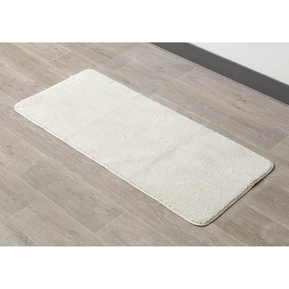 Tapis microfibre double vasque 50 x 120 cm naturel