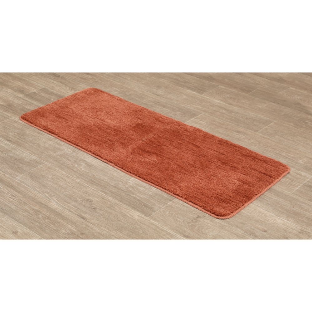 Tapis microfibre double vasque 50 x 120 cm cuivre - TENDANCE