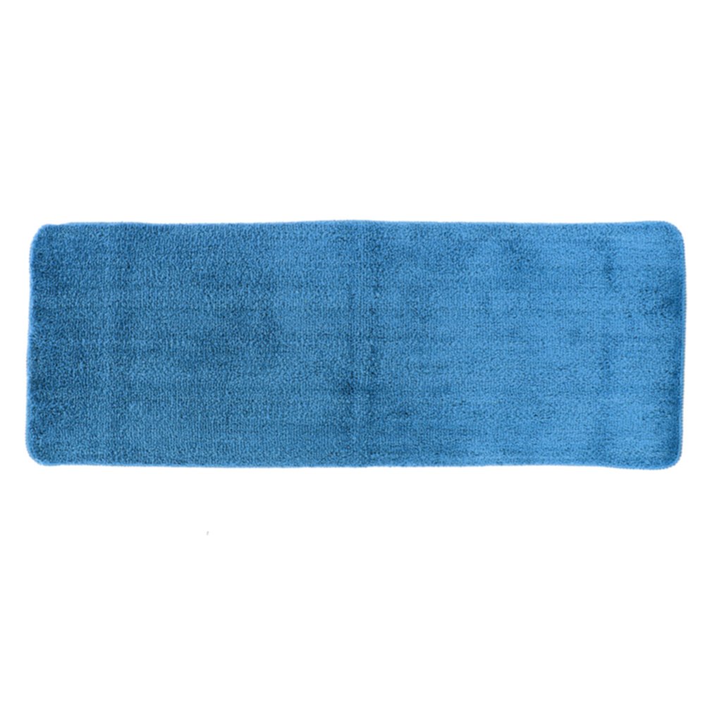 Tapis microfibre double vasque 45 x 120 cm bleu tahitien - TENDANCE