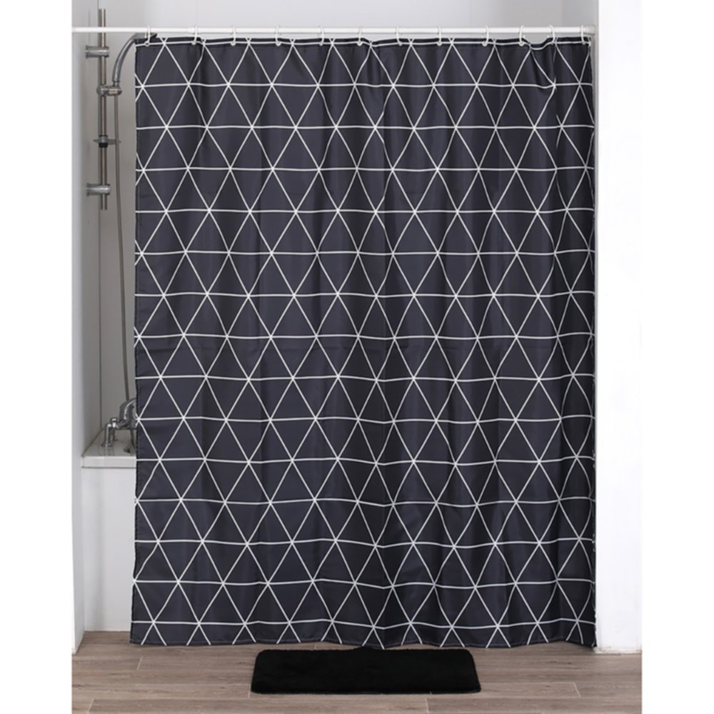 Rideau de douche polyester 180 x 200 cm imprimé Osaka - TENDANCE