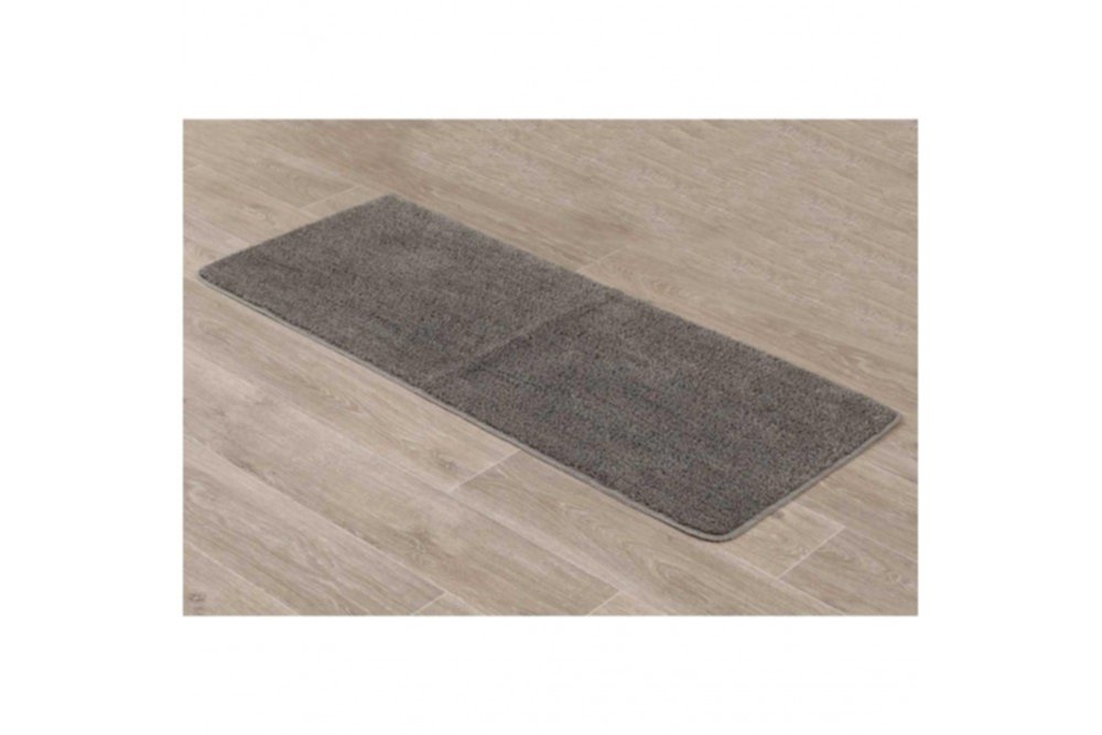 Tapis microfibre double vasque 50 x 120 cm taupe - TENDANCE