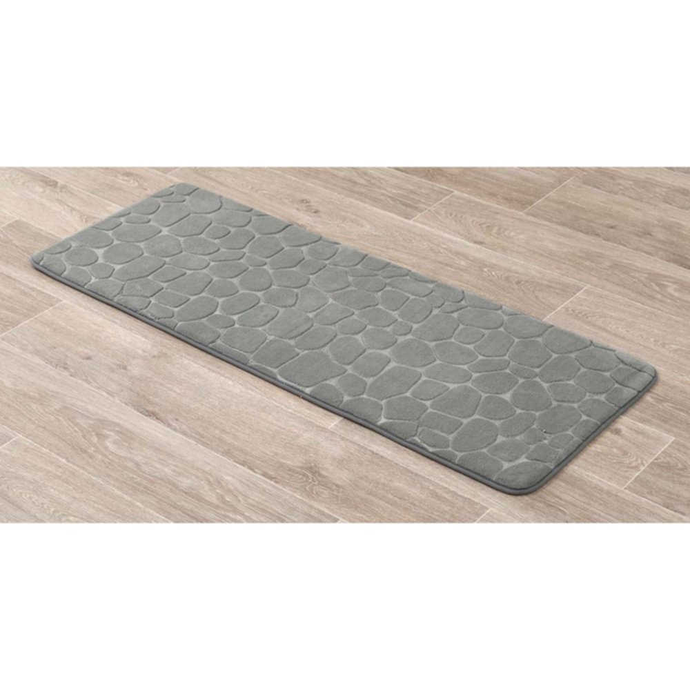 Tapis mémoire de forme galet 45 x 120 cm kaki - TENDANCE