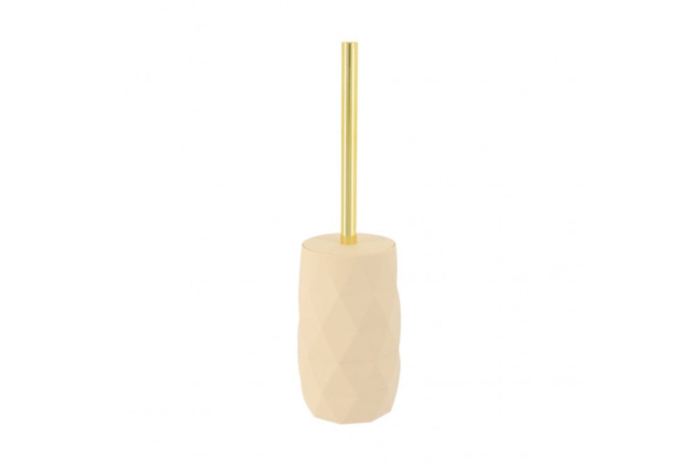 Brosse WC ABS/caoutchou beige - TENDANCE