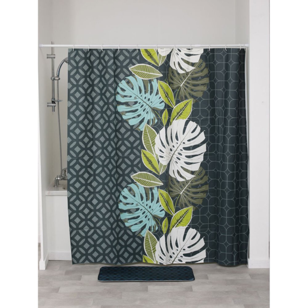 Rideau de douche peva Vent d'exotisme 180 x 180 cm - TENDANCE