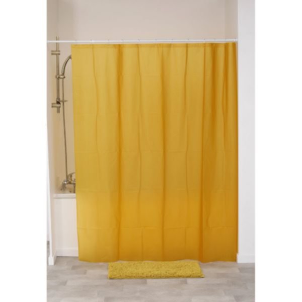 Rideau de douche peva 180 x 200 cm ocre - TENDANCE