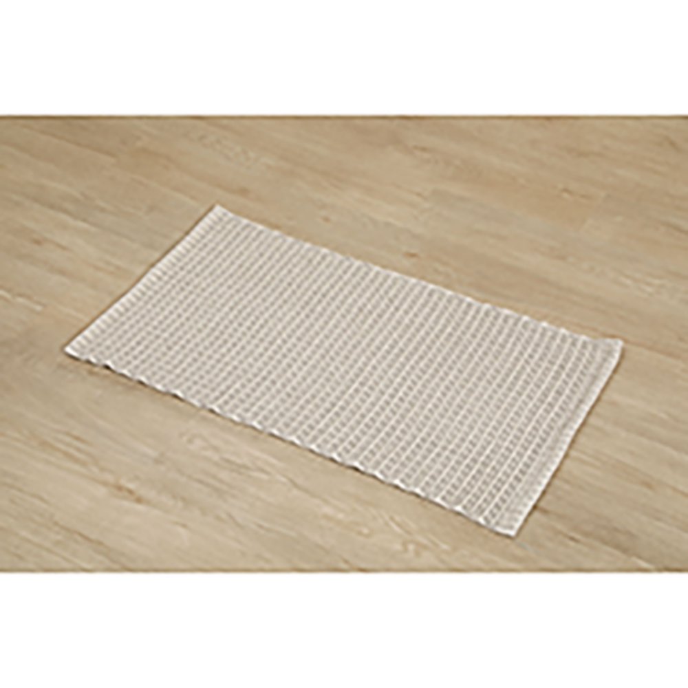 Tapis polyester/coton tressé Mimetisme 50 x 90 cm beige - TENDANCE