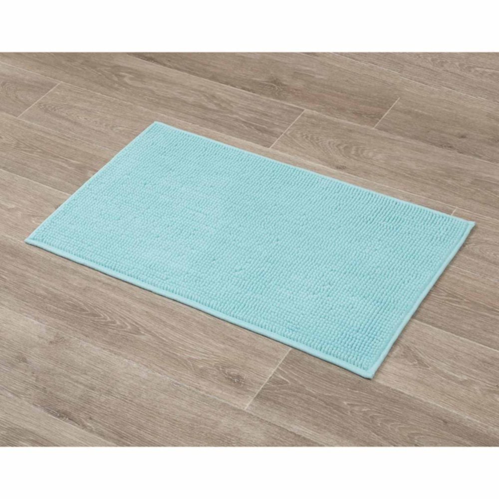 Tapis microfibre boules 45 x 75 cm vert d'eau - TENDANCE