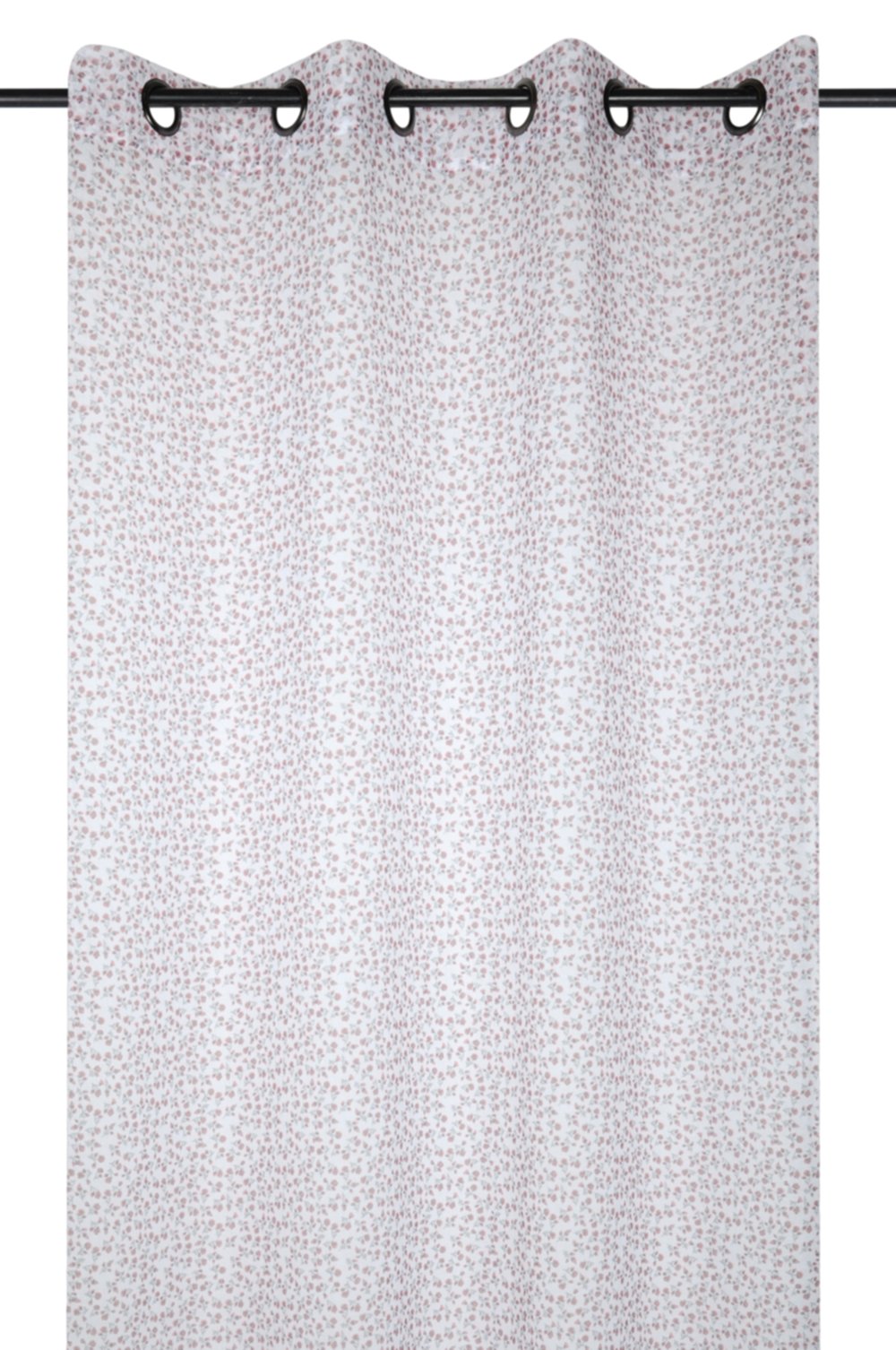 Voilage imprimé Amelia 135 x 260 cm blanc - LOVELY CASA